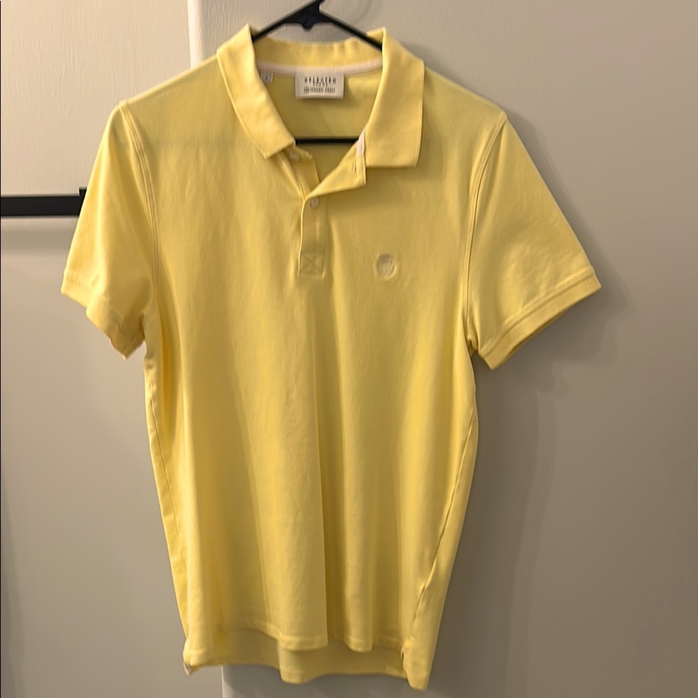 Selected Homme yellow Polo